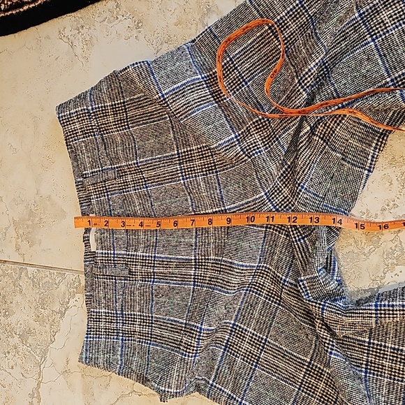 Samsoe Samsoe ladies plaid trousers.  Size S . Black, blue and Kelly green. - Picture 6 of 12